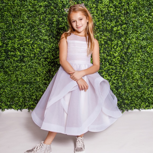 La Petite Hayley Paige designer girls ball gown in Ivory (size 6) - Picture 4 of 4
